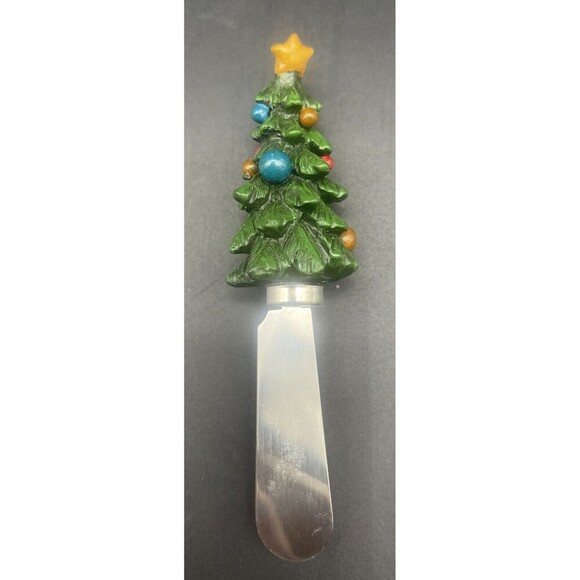 CHRISTMAS “Spread the Season’s Joy” Santa Sleigh Holiday Cheese Spreaders - Picture 14 of 16